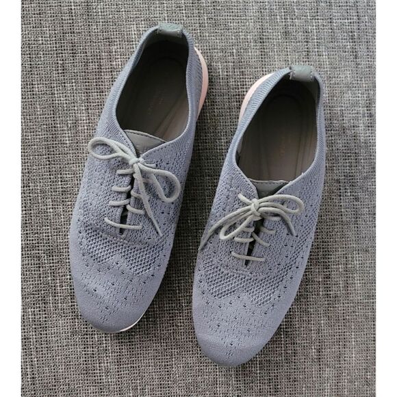 Cole Haan Women's 2. Zero Grand.OS‎ Lace Up Oxford Sneakers Gray Mesh Size 8.5 B - Picture 1 of 9